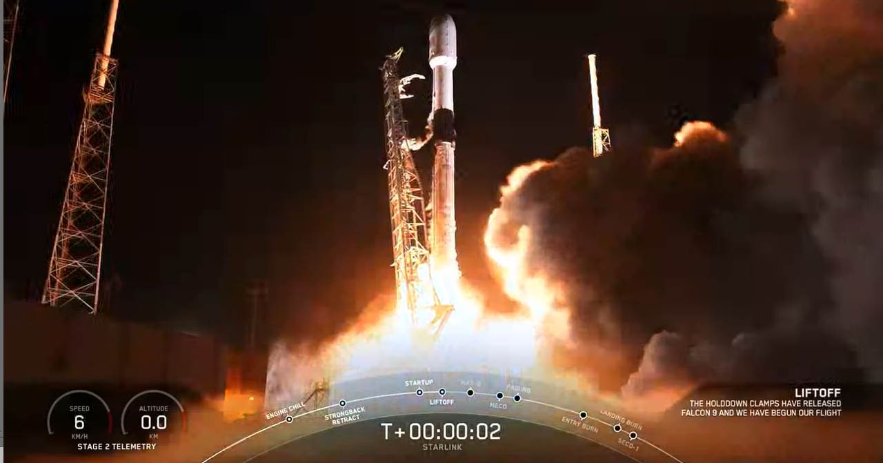 SpaceX successfully launched 60 new Starlink broadband internet satellites into orbit on a Falcon 9 rocket from Cape Canaveral Air Force Station, Florida on Jan. 6. 2019.