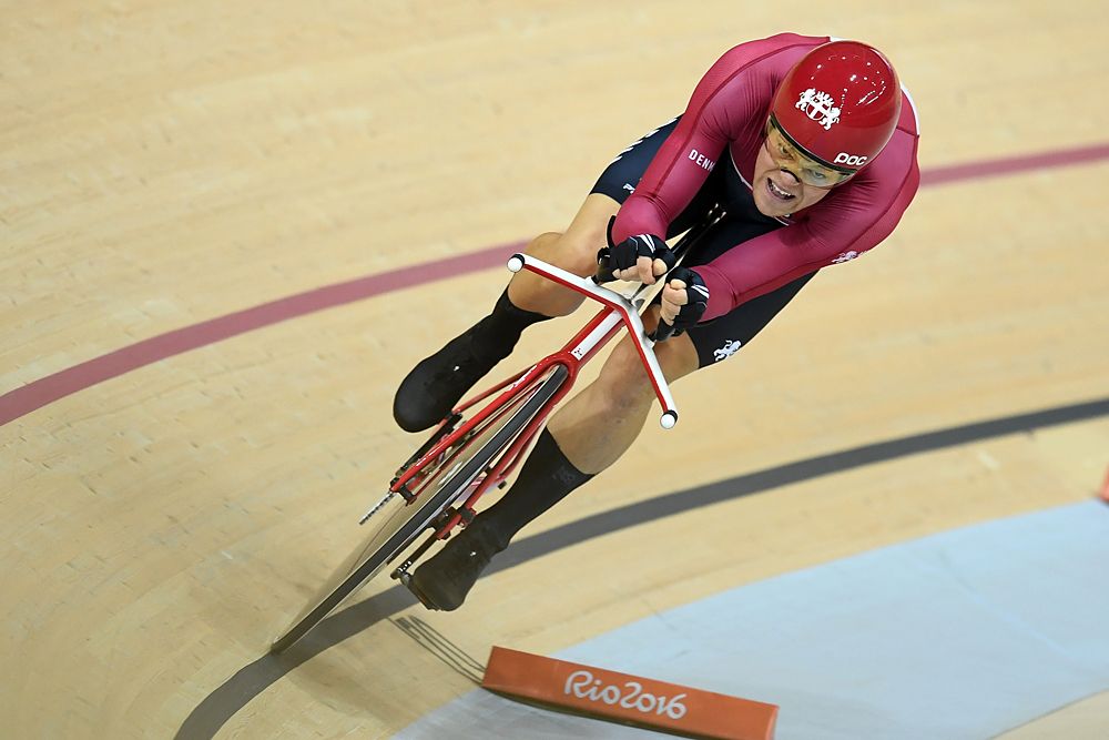 Defending Omnium champion Lasse Norman Hansen (Denmark) in the kilo