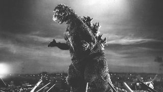 Godzilla in his 1954 debut.