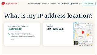 ExpressVPN IP Location tool