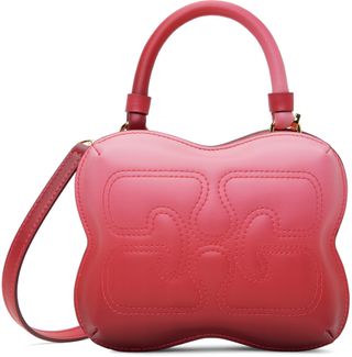 Pink Gradient Small Butterfly Crossbody Bag