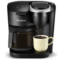 Keurig K-Duo Essentials Black Single-Serve K-Cup Pod Coffee Maker, Black | Was $99.99