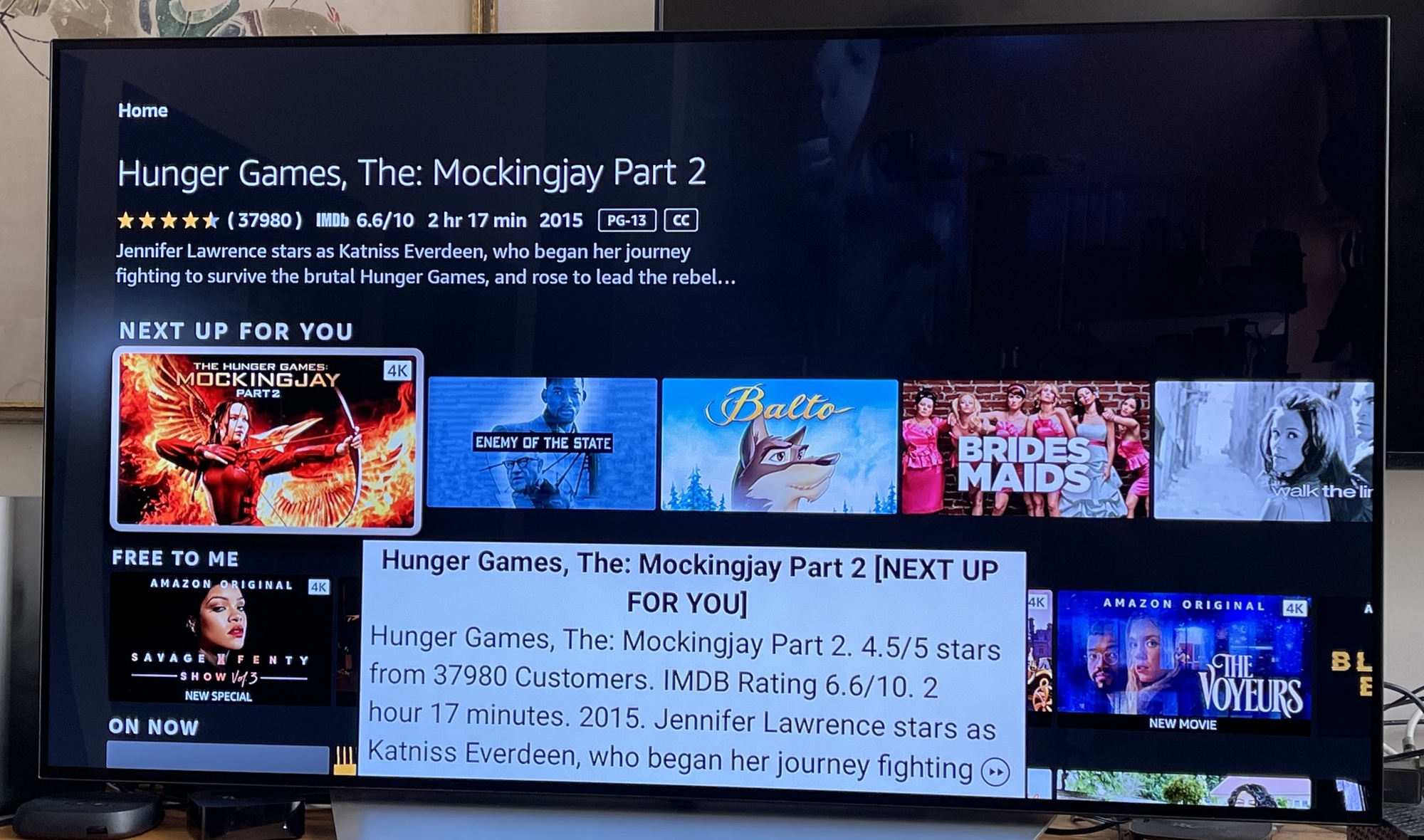 fire tv with Text Banner blocks