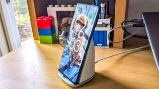 Google Pixel Stand 2 on desk