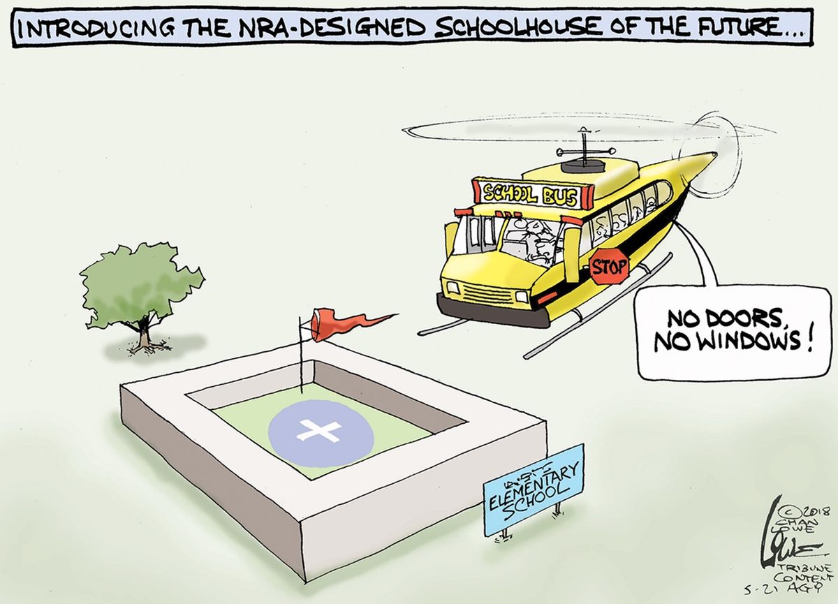 Political cartoon US NRA school shootings | The Week