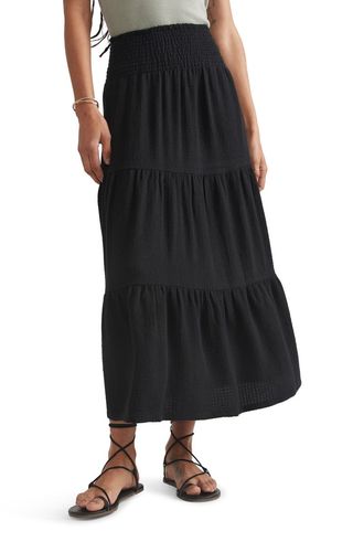 Corinne Double Cloth Maxi Skirt