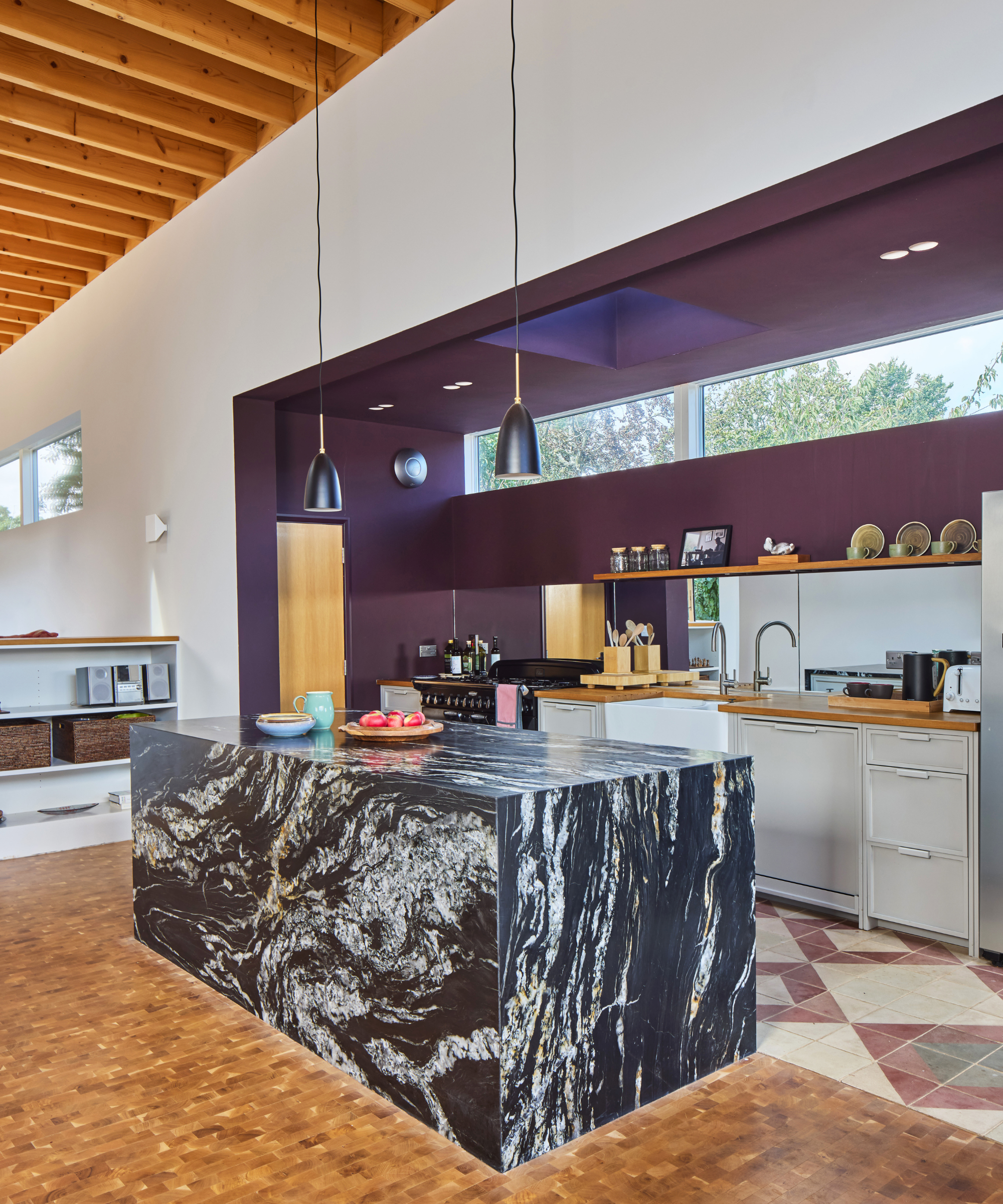 kitchen with island