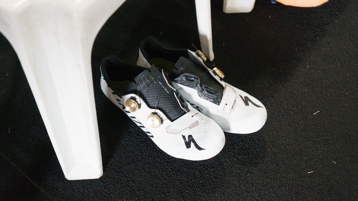 Sagan has his own kicks in white and gold