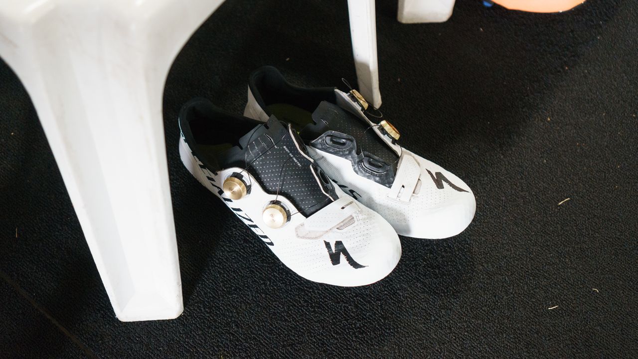 Sagan has his own kicks in white and gold