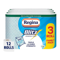 Regina Blitz Household Towels (3 x 12 Rolls) | was £30.00now £21.99 at Amazon
