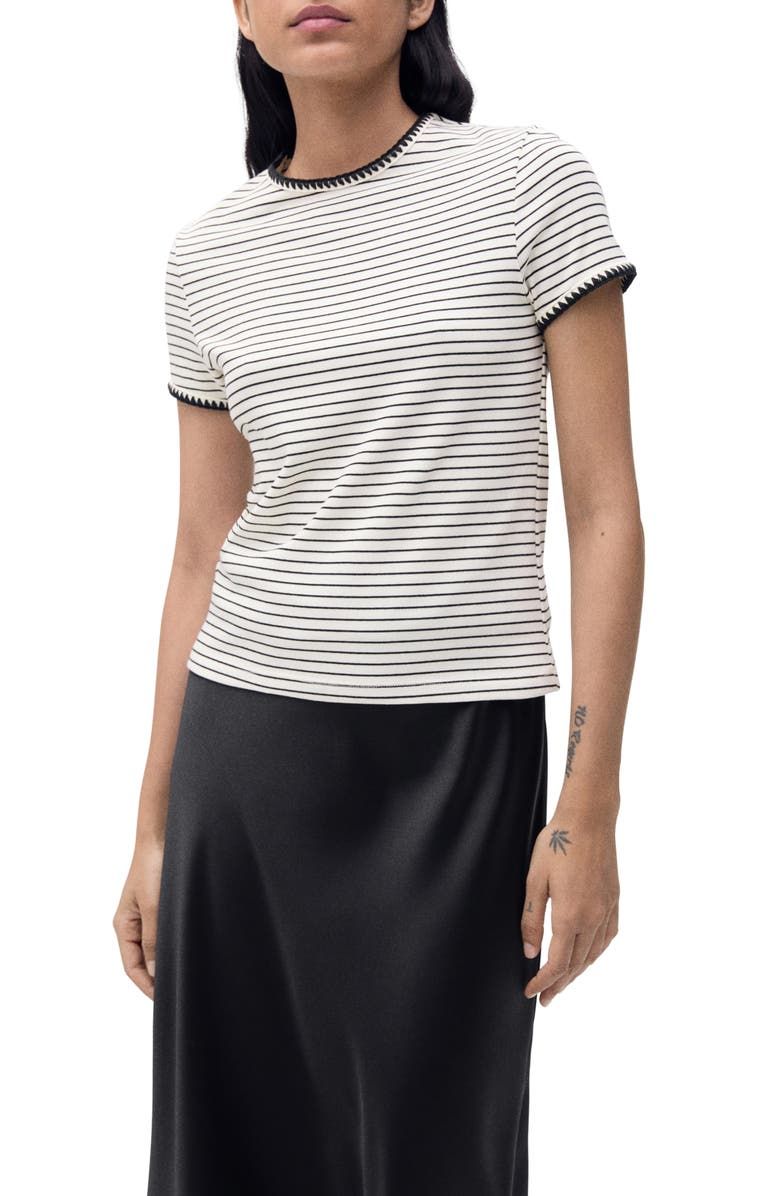 Contrast Stitch Trim T-Shirt
