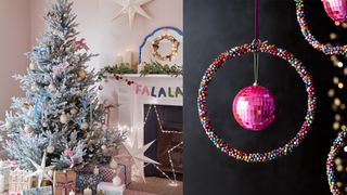 Pink christmas tree colour trend 2023