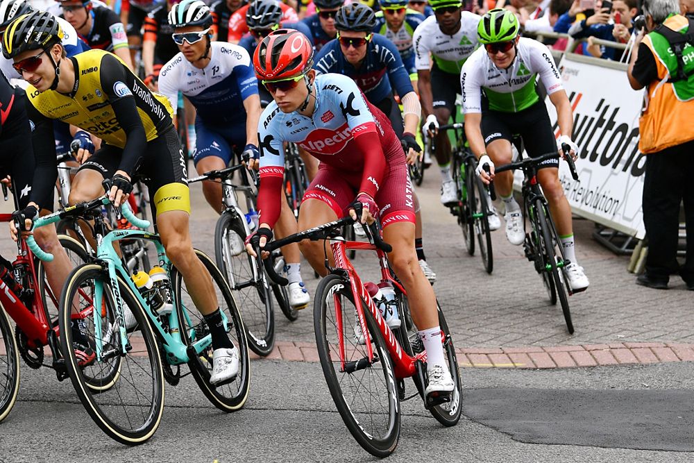 Mads Wurtz Schmidt (Katusha-Alpecin) in the group at Tour of Britain stage 4