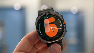 One of the preinstalled digital watch faces on the Samsung Galaxy Watch Ultra