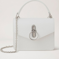 Amberley White Grain Leather Crossbody Bag, £795 ($1,013) | Mulberry&nbsp;