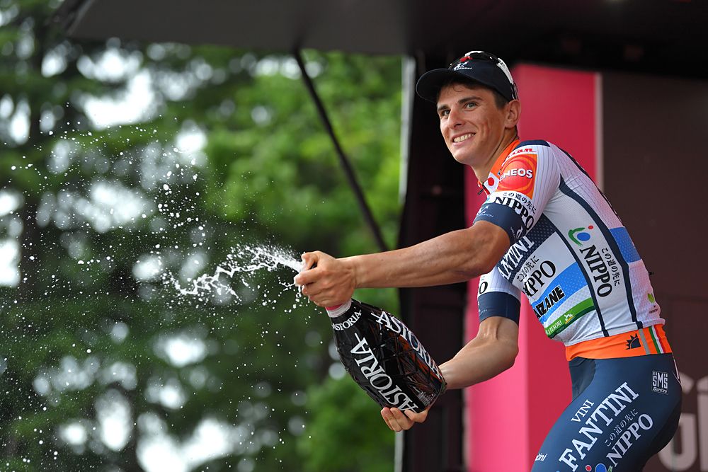 Damiano Cima (Nippo-Vini Fantini-Faizane) wins stage 18 at the Giro d'Italia
