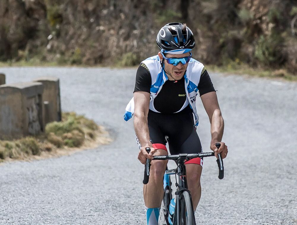 Guillaume Boivin trains at Israel Cycling Academy's altitude camp at Sierra Nevada