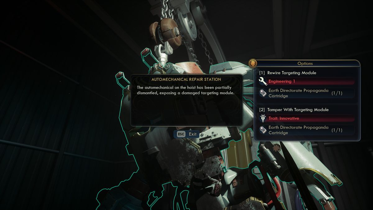 Multiple skill check options in The Outer Worlds 2.