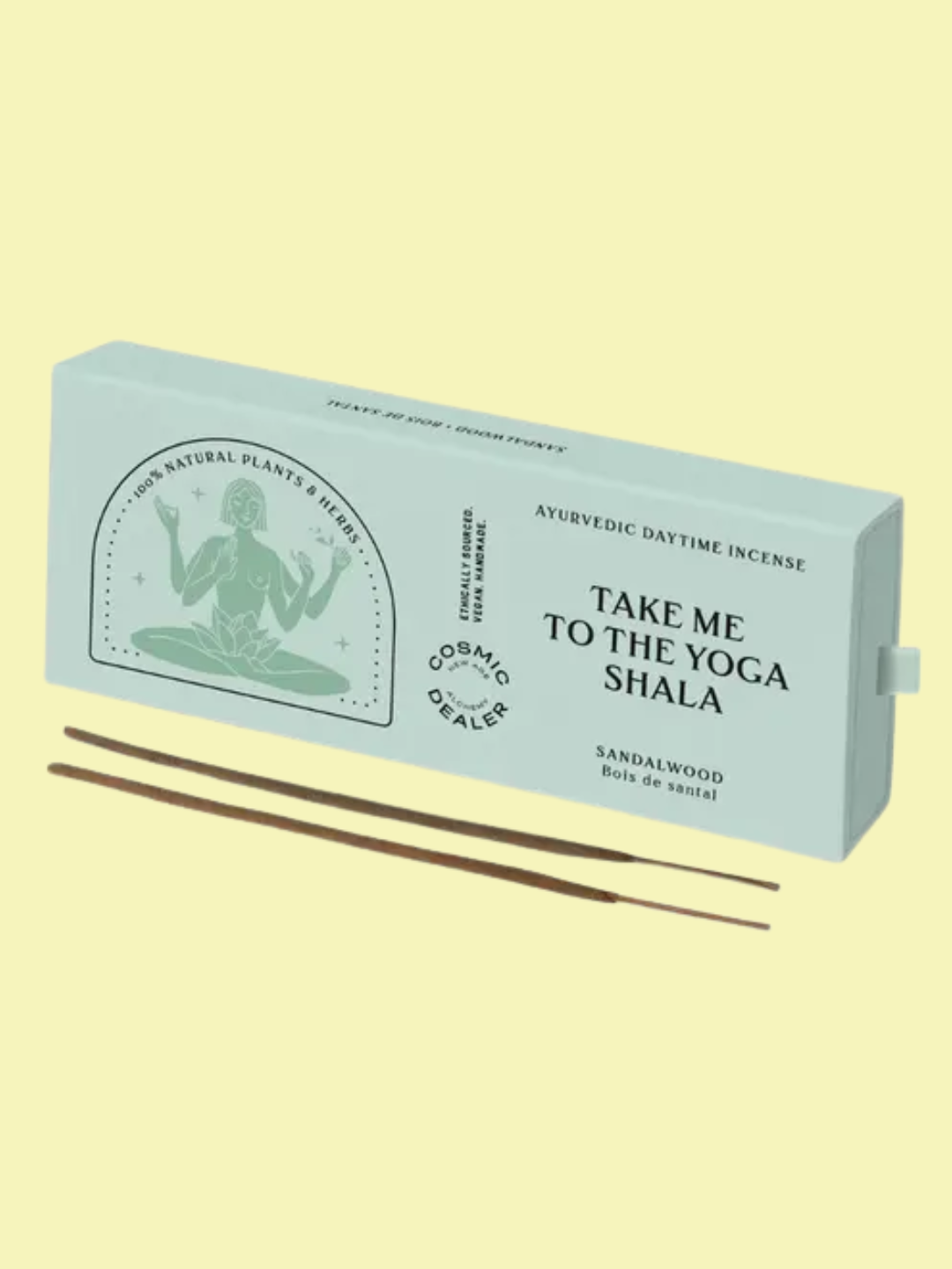 A box of Indian incense sticks from Cosmic Dealer