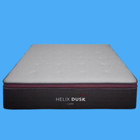 2. Helix Dusk Luxe 
We called the Helix Dusk Luxe "one of the most comfortable mattresses we've ever reviewed" for its keen balance of pressure relief and support for back and front sleepers. This 6-layer mattress is anchored by a base of DuraDense foam and followed by a core of wrapped coils that are reinforced in the middle and along the perimeter for stronger support in those areas. On top are various foams that yield medium-level support and subtle contouring. Hot sleepers should consider adding a cool-to-touch GlacioTex cover that's designed to draw away body heat.
Read more: