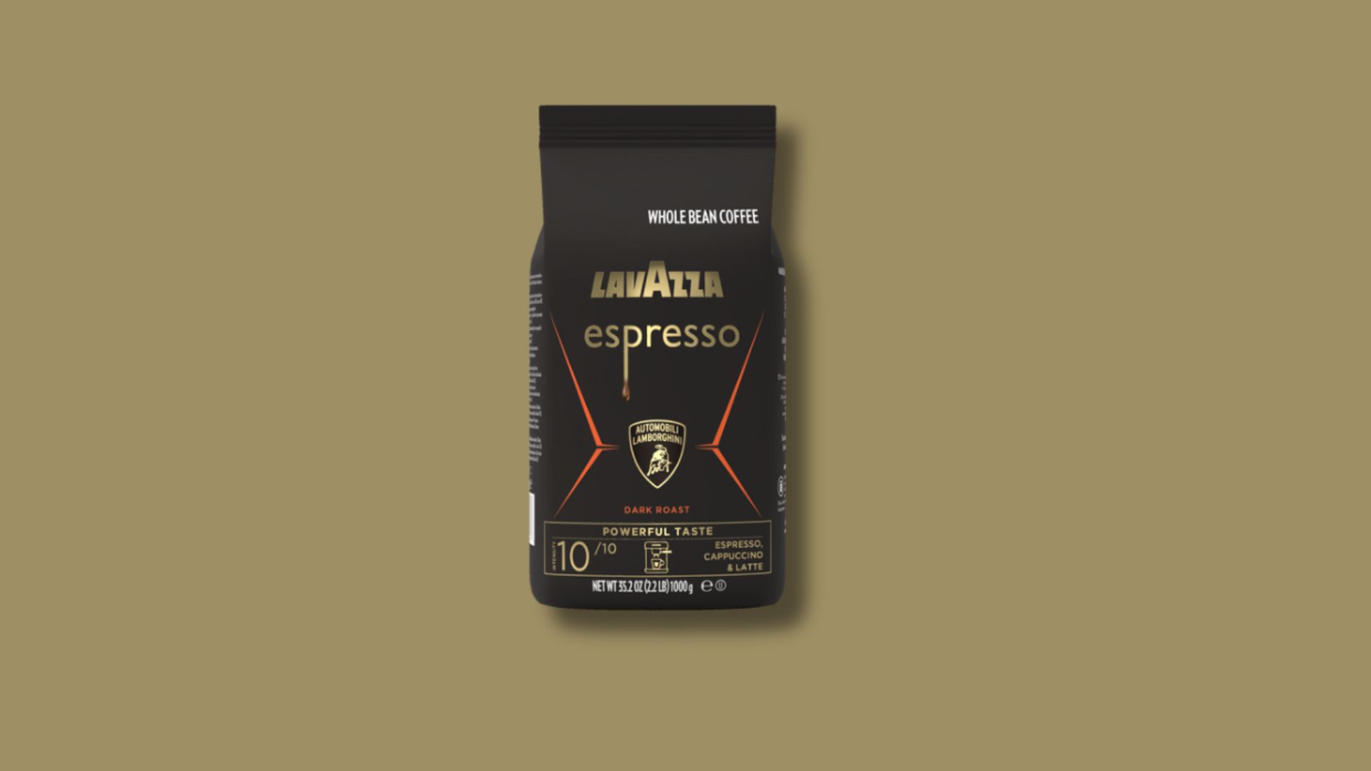 Lavazza Espresso for Lamborghini in its packaging