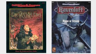 Die, Vecna, Die! and House of Strahd books on a plain background