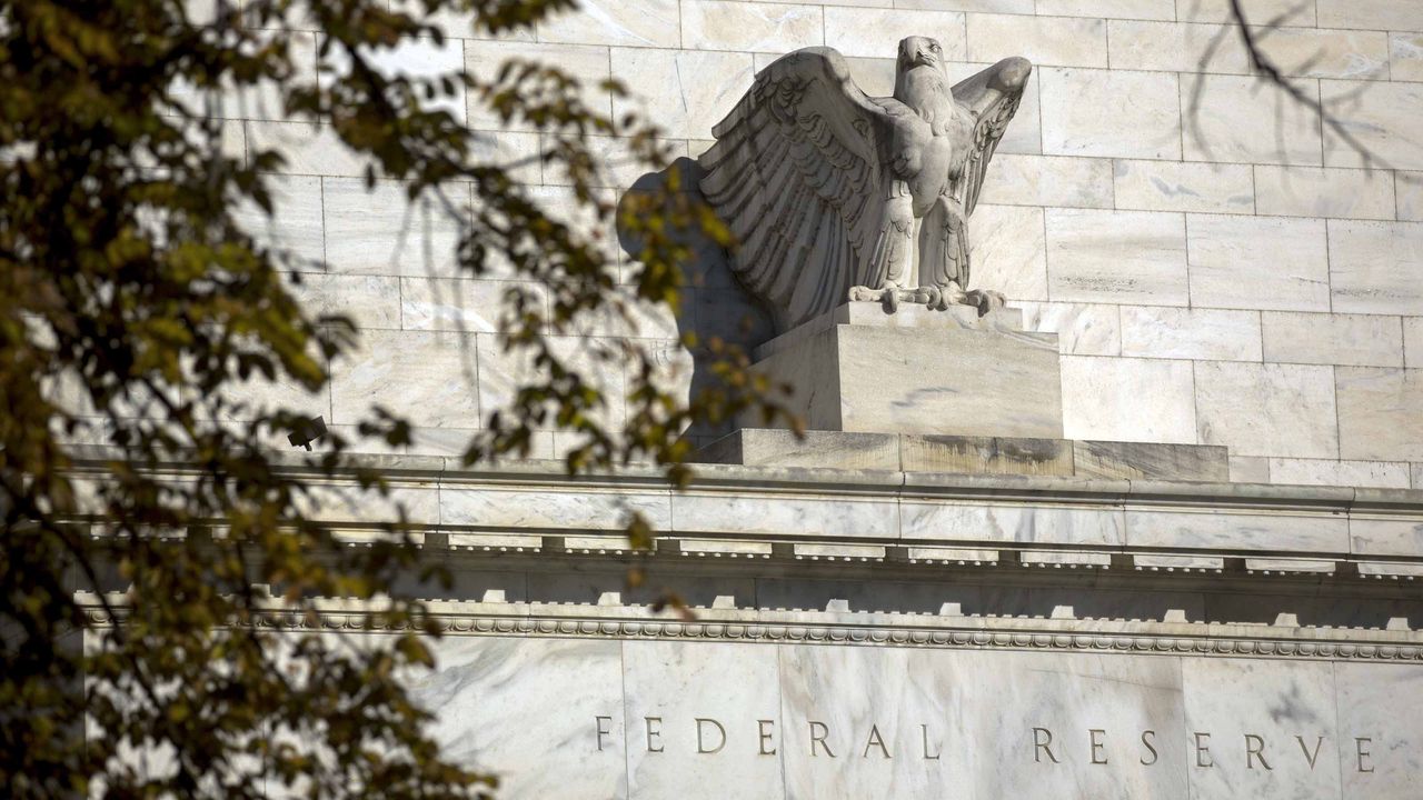 The outside of the Marriner S. Eccles Federal Reserve building in Washington D.C.