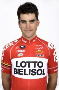 Tony Gallopin in the 2014 Lotto-Belisol kit