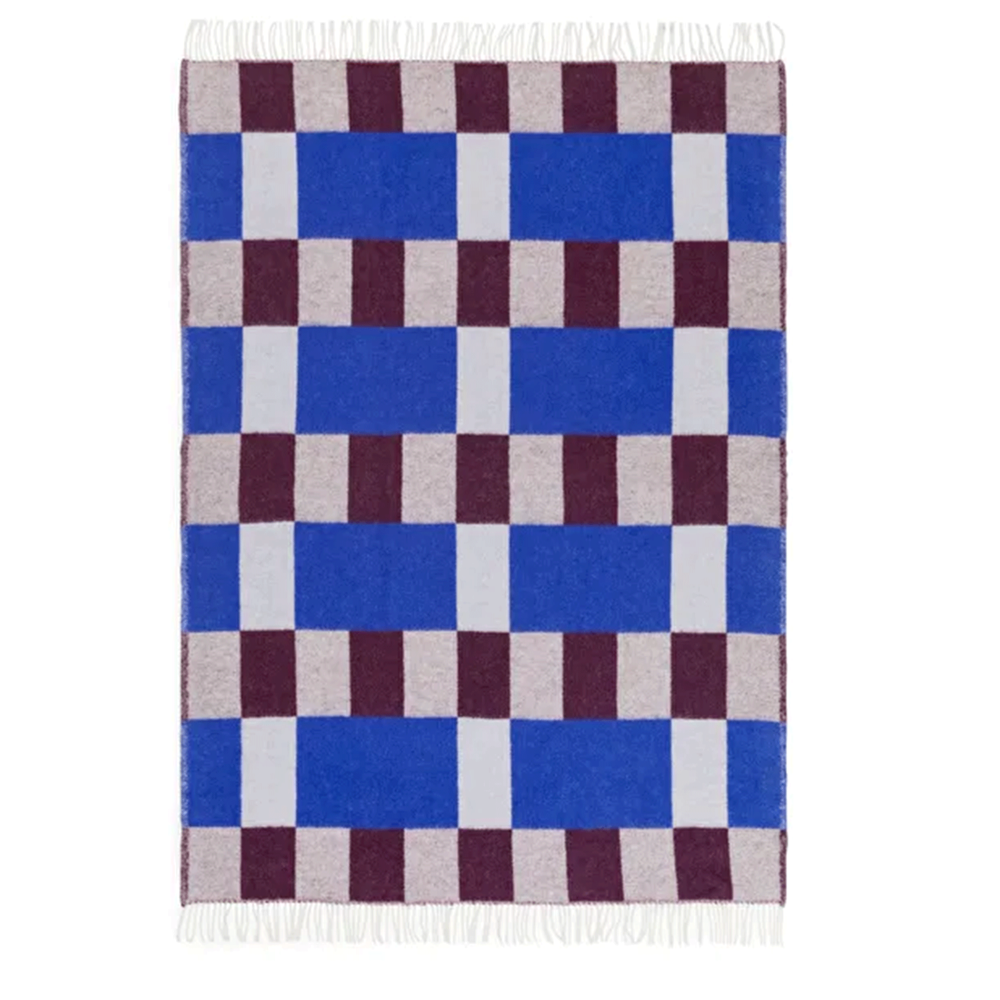 blue check blanket