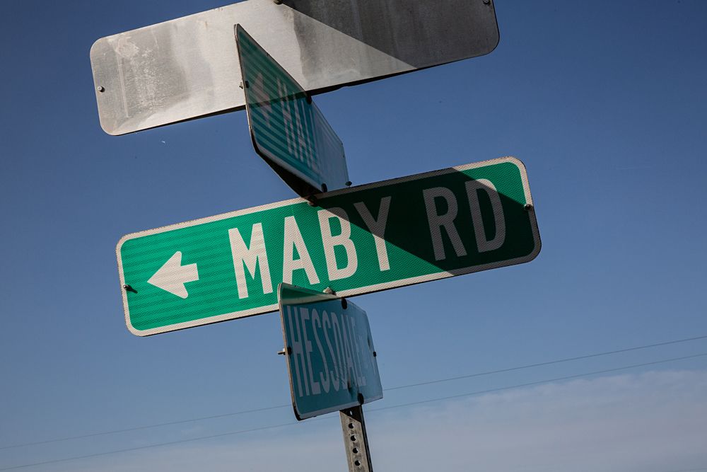 Street signs are a rare sight on the dirt and gravel roads at Dirty Kanza. The course is unmarked and riders must use GPS or cue sheets and maps.