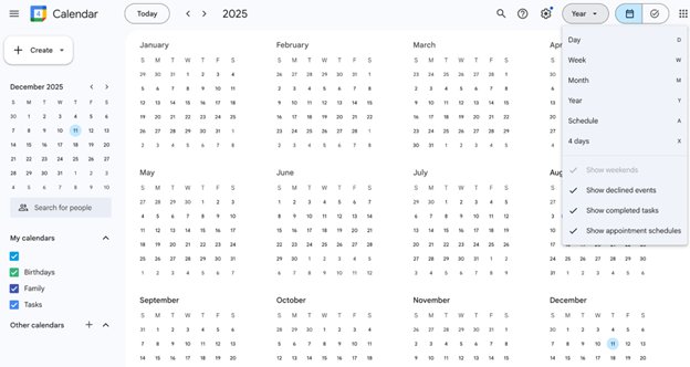 Google Calendar 3