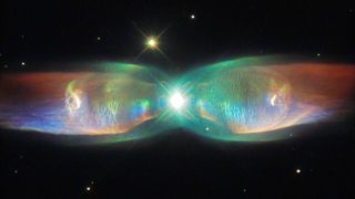 A Hubble Space Telescope image of the Twin Jet Nebula, 