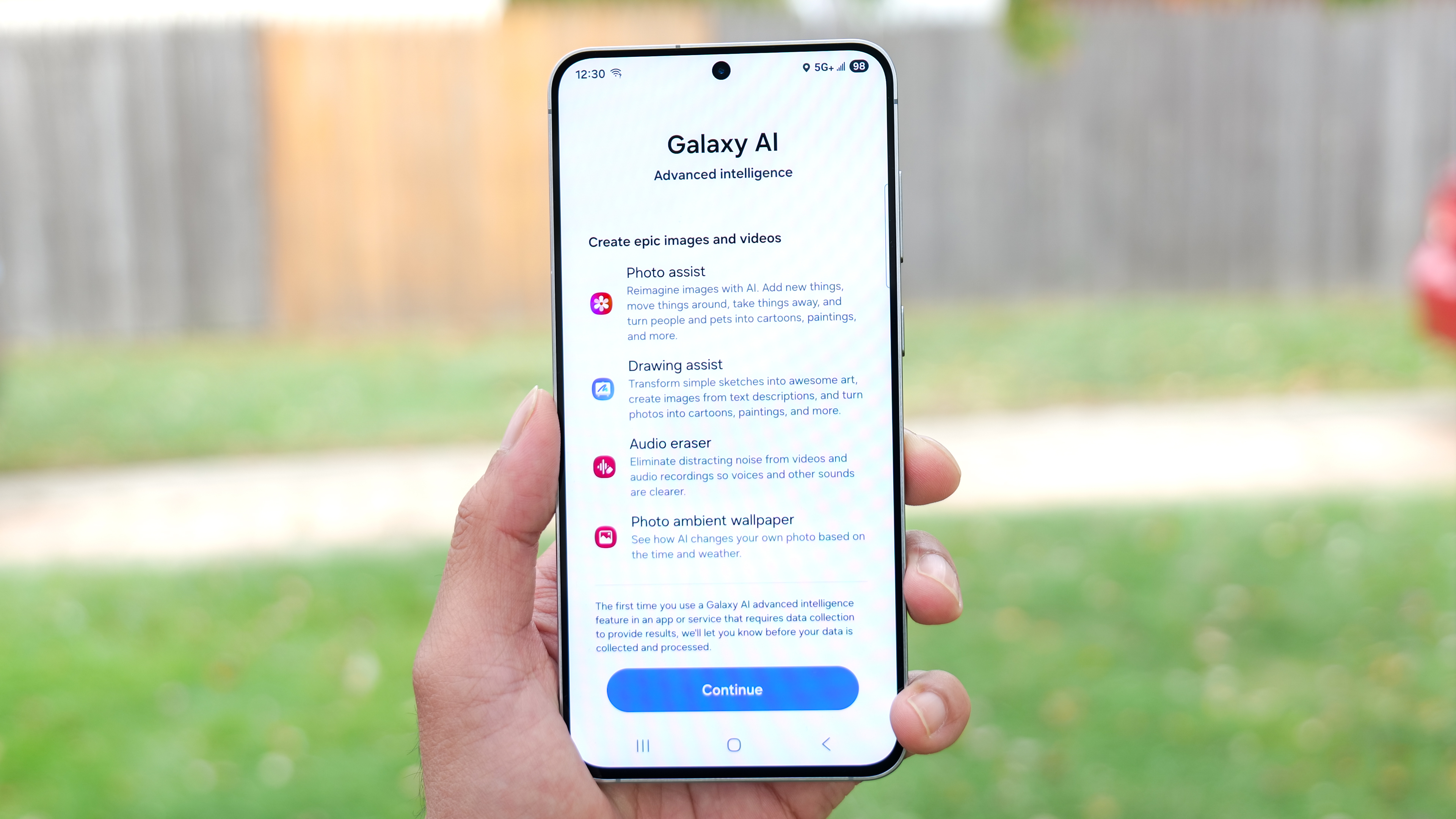 Samsung Galaxy S25 FE Galaxy AI features list.