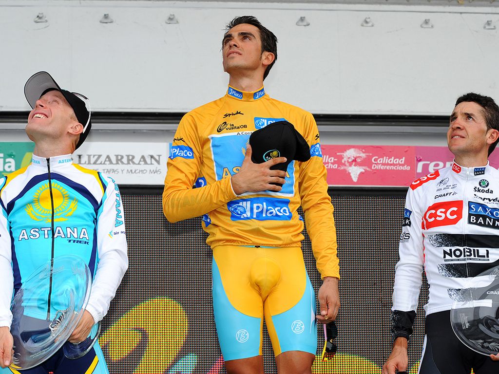 Contador won all three Grand Tours in just over a year
