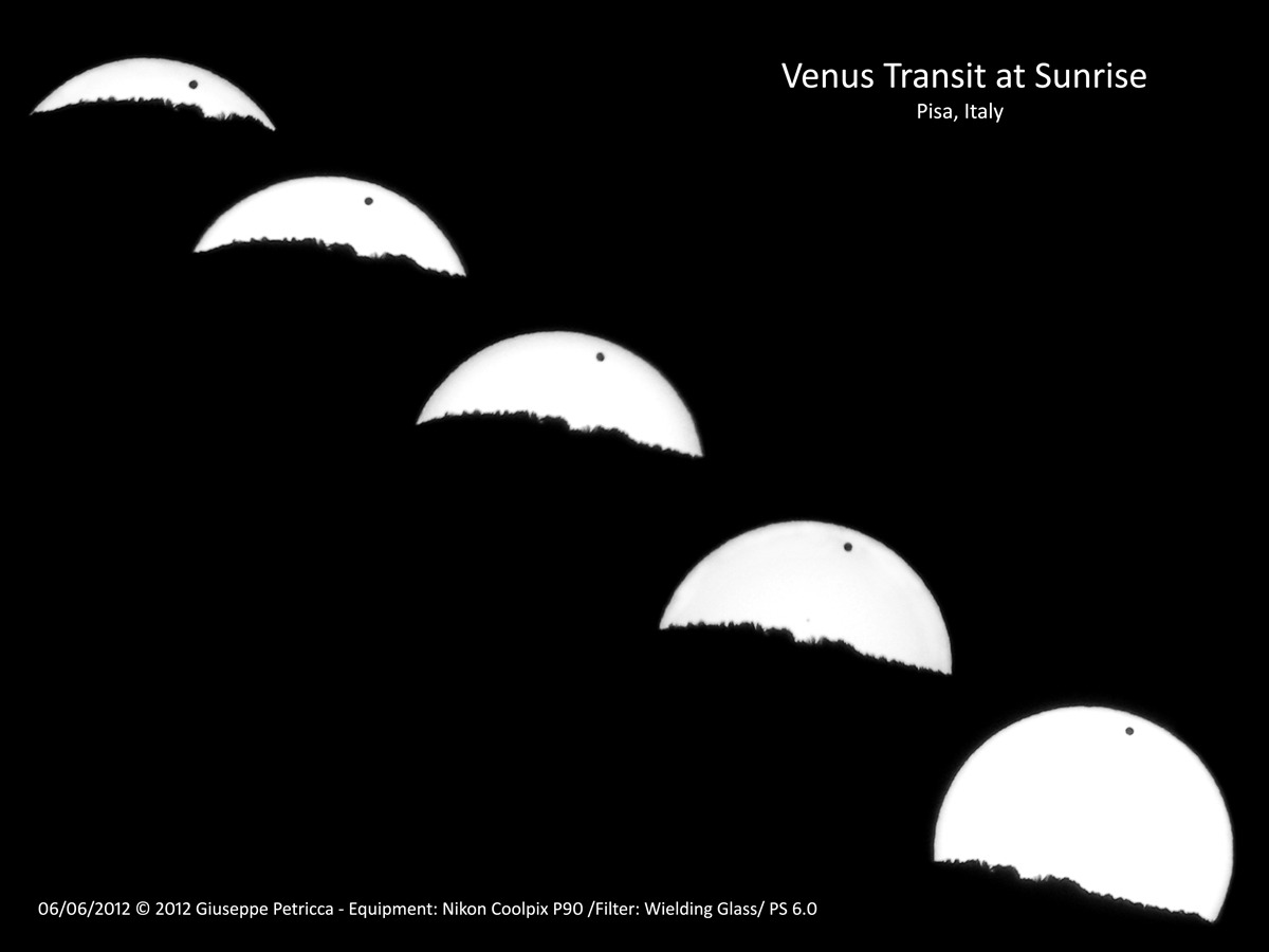 Venus Transit 2012 Seen in Pisa, Italy