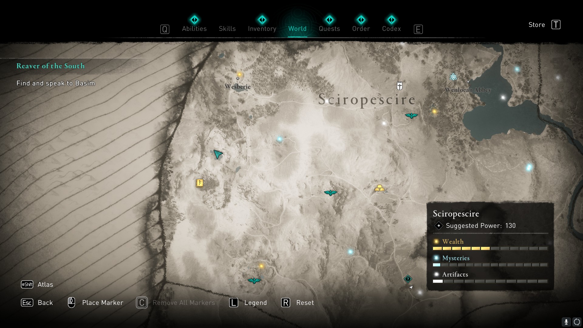 AC Valhalla Sciropescire treasure hoard map locations