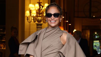 Jennifer Lopez attends Paris Fashion Week