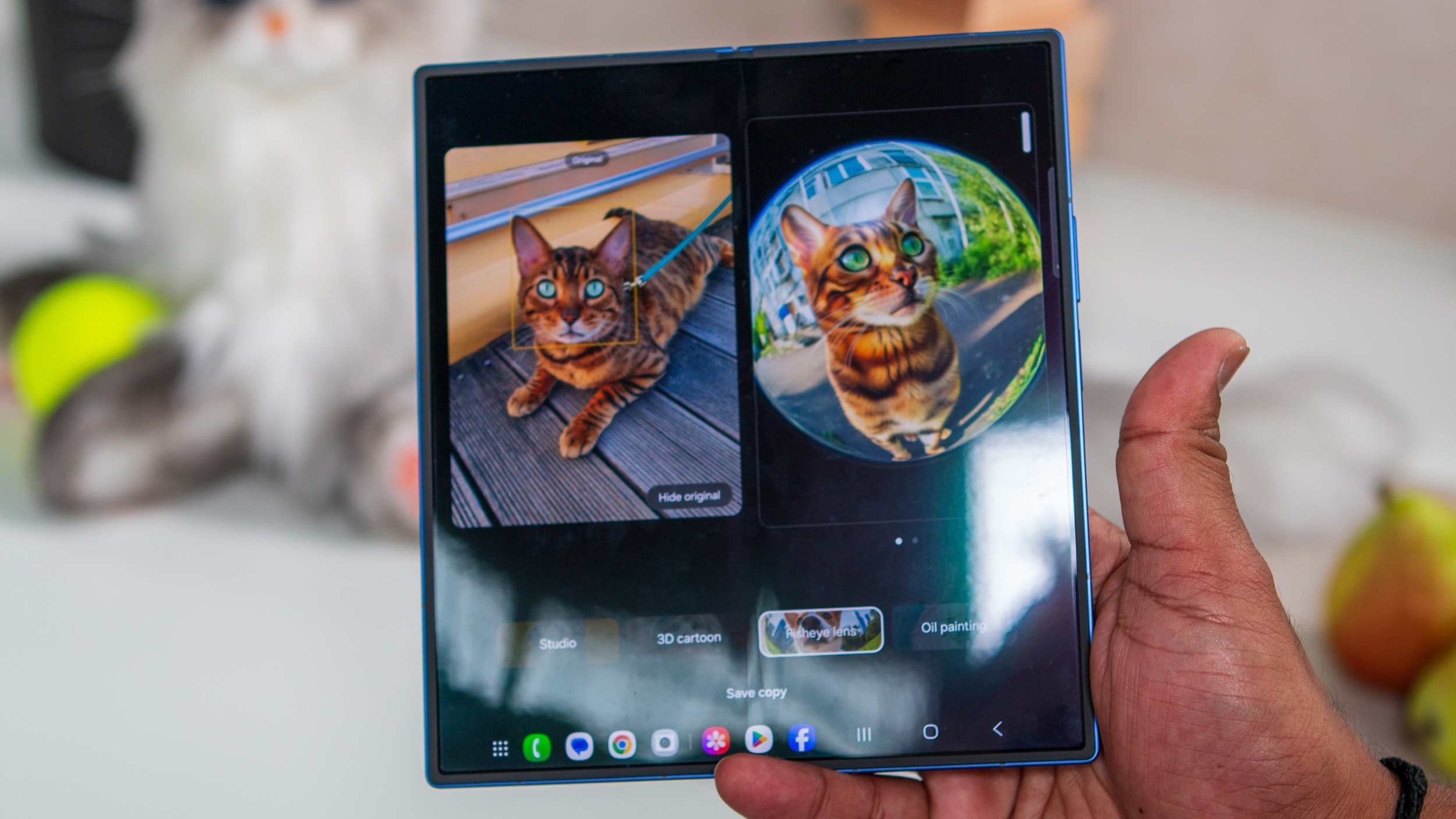Samsung Galaxy Z Fold 7 Galaxy AI image generation hands-on