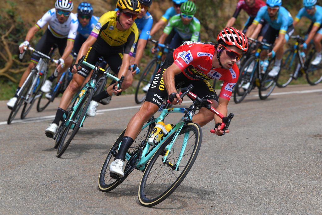 Primoz Roglic on stage 16 of the 2019 Vuelta a Espana