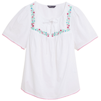 Pure Cotton Embroidered Top, £29.50 | Marks and Spencer
