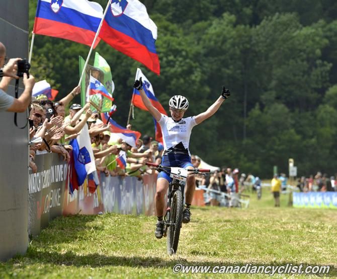 Tanja Zakelj (Unior Tools Team) won her second straight World Cup cross country race in Val di Sole