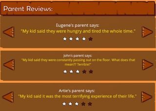 Angry parent reviews