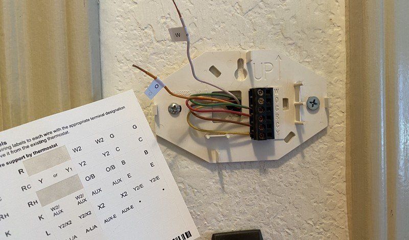 Amazon Smart Thermostat Review Wire Labels