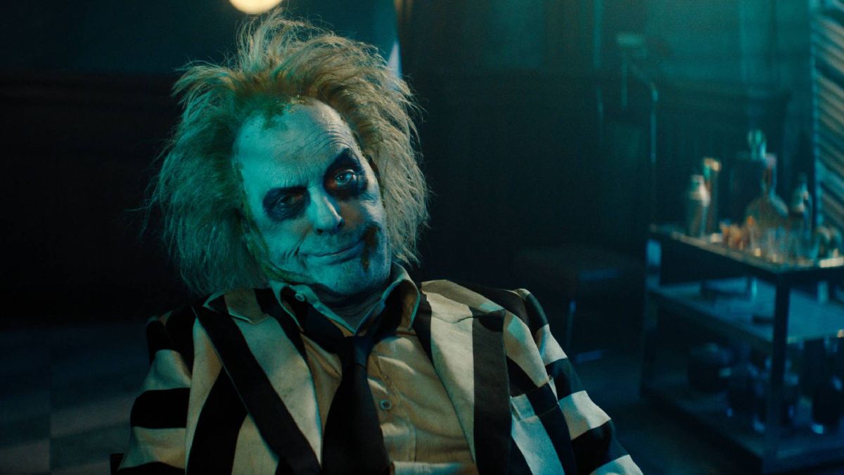 Michael Keaton in Beetlejuice Beetlejuice