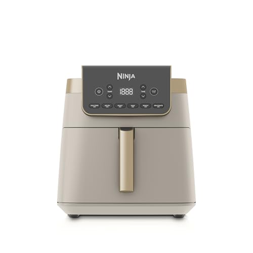 Ninja Air Fryer Max Pro, 6.2l, Uses No Oil, Large Square Single Drawer, Roast, Bake, Air Fry, Digital, Cook From Frozen, Non-Stick, Dishwasher Safe Basket &amp;amp; Crisper Plate, Stone Gold Af180uksd