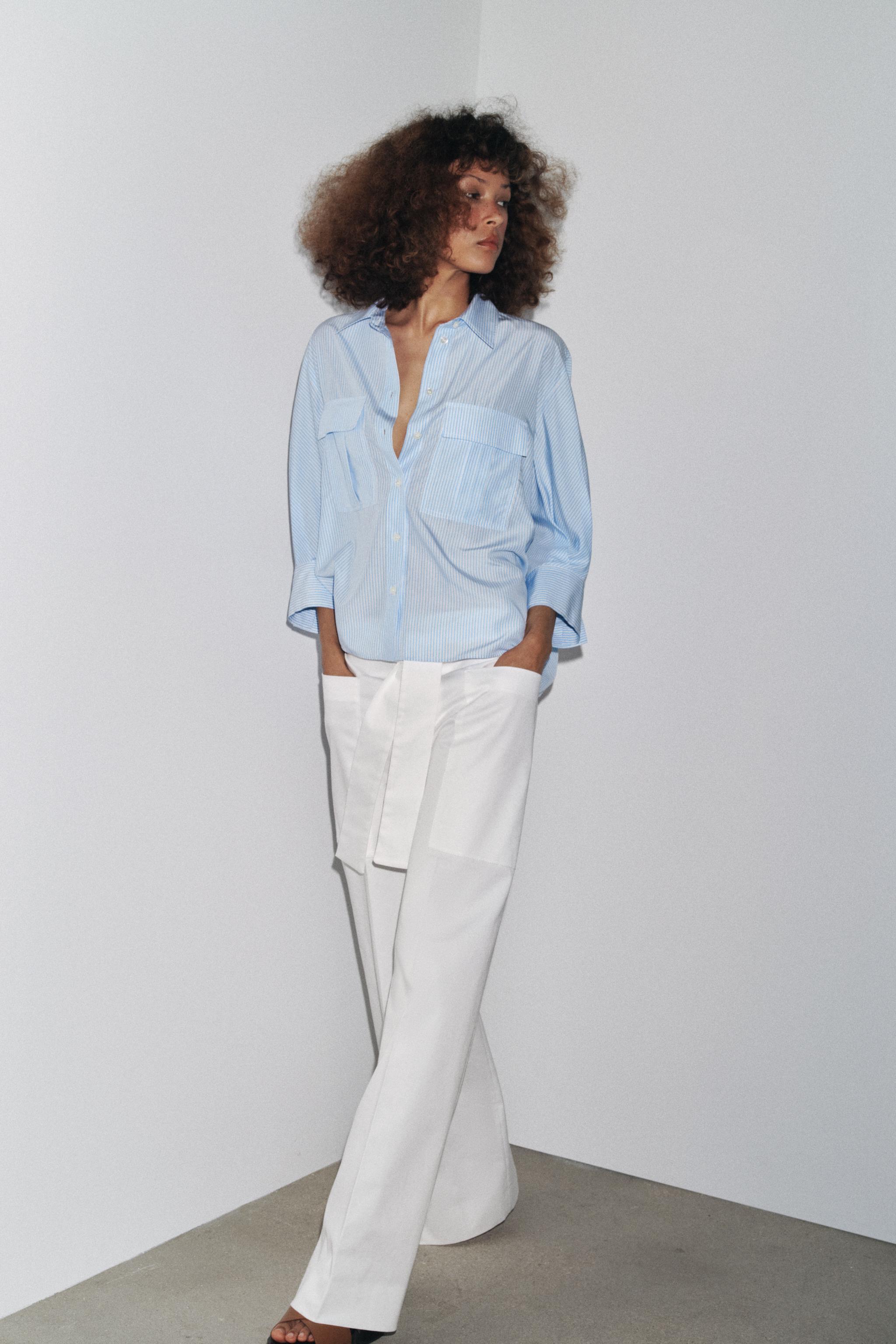 Zw Collection Belted Pants