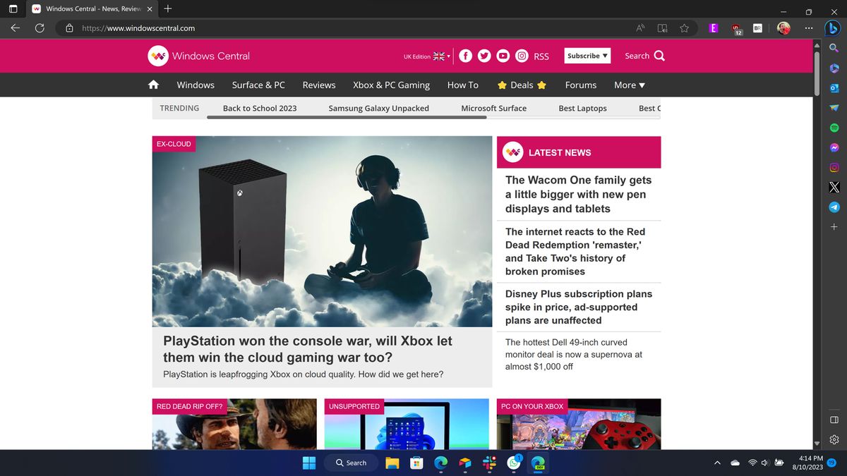 Microsoft Edge Dev normal mode