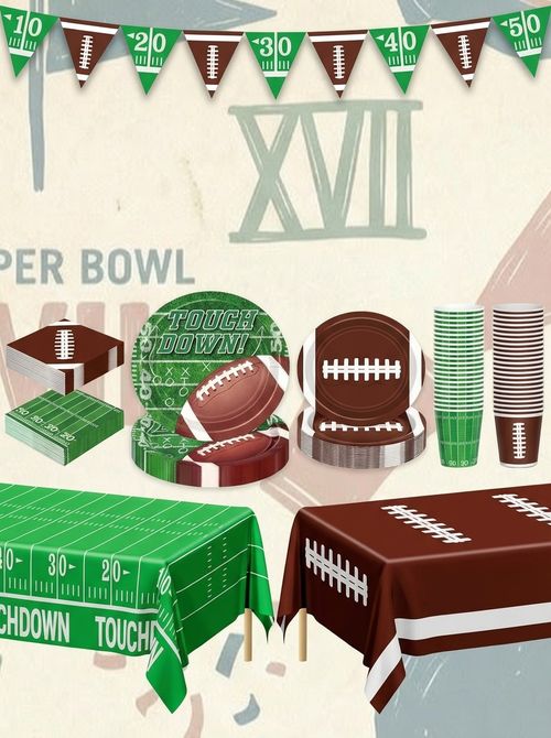 Football Party Decorations Serve 24