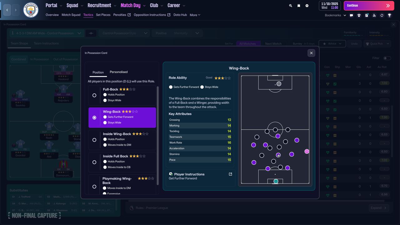 Screenshots from FM26