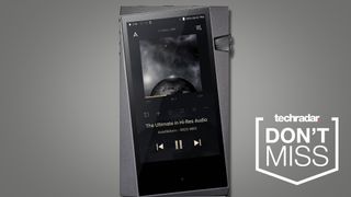 Astell & Kern A&norma SR25 MKII on gray background